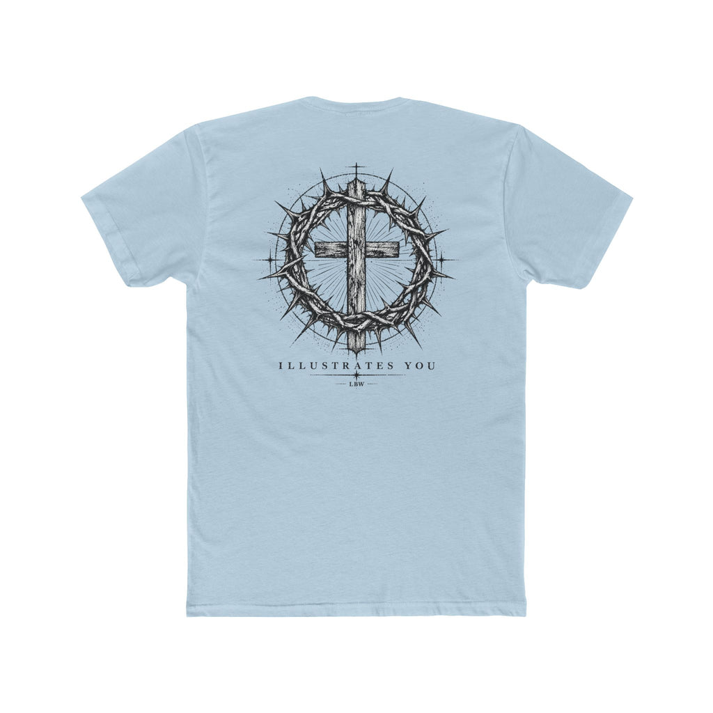 Christian Cross T-Shirt — Crown of Thorns Graphic Tee (ILLUSTRATES YOU)