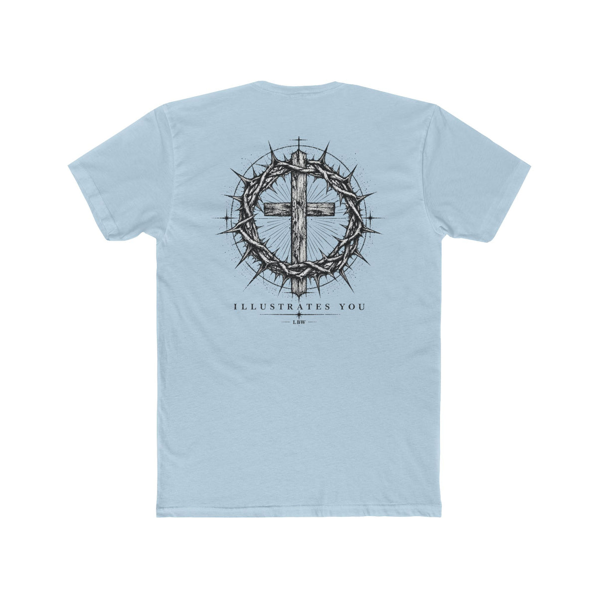 Christian Cross T-Shirt — Crown of Thorns Graphic Tee (ILLUSTRATES YOU)