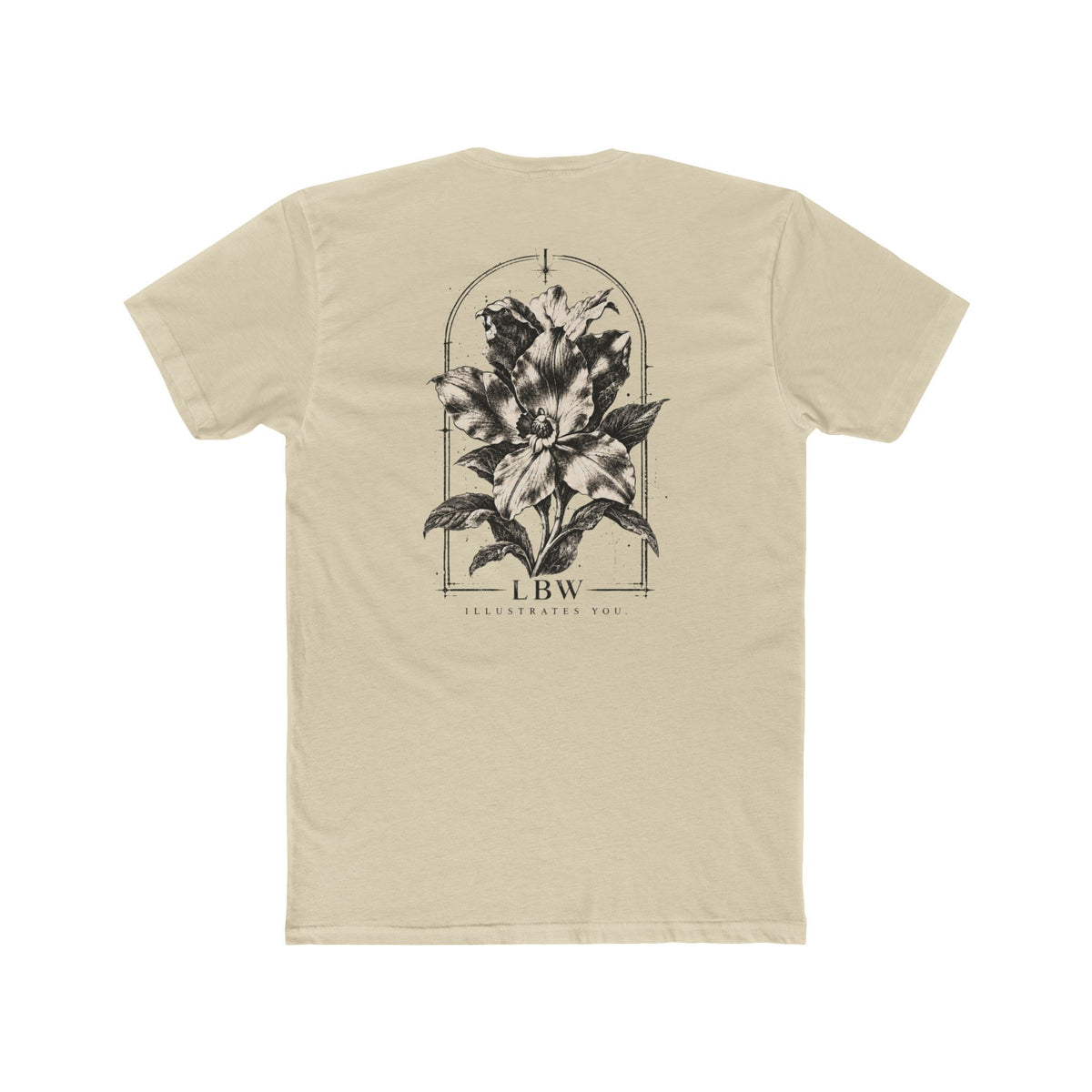 Floral Arch Tee — LBW Vintage Botanical Graphic T-Shirt