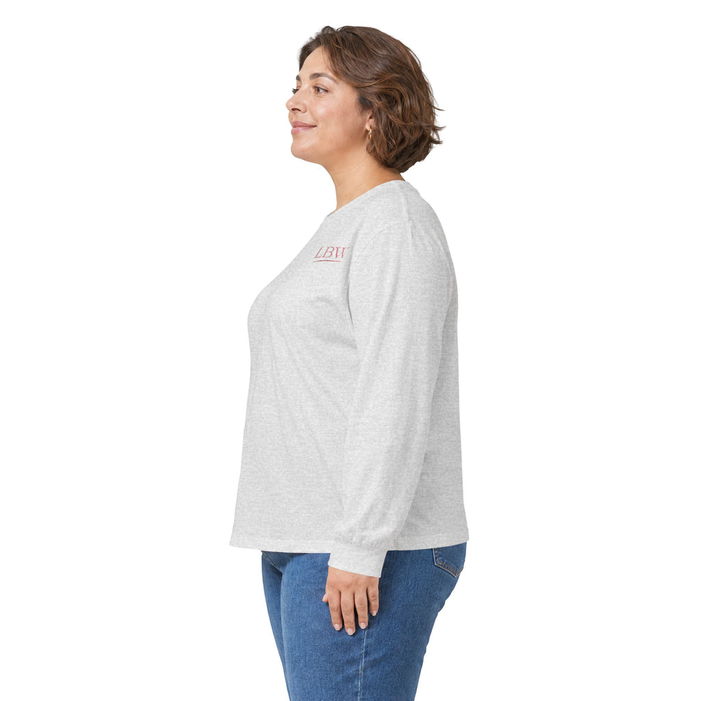 Illustrate Yourself Long Sleeve Tee — Minimal LBW Logo Cotton Shirt