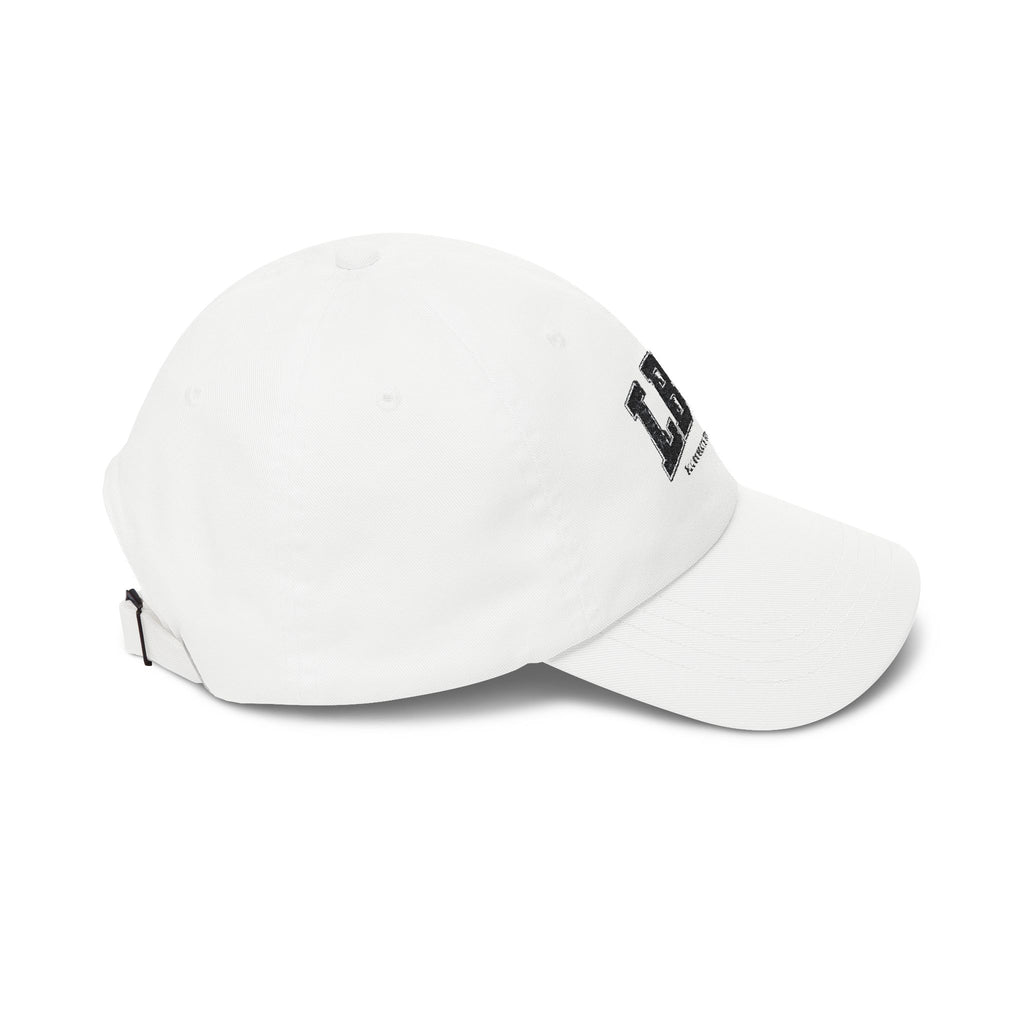 LBW Embroidered Dad Cap — Classic White Baseball Hat