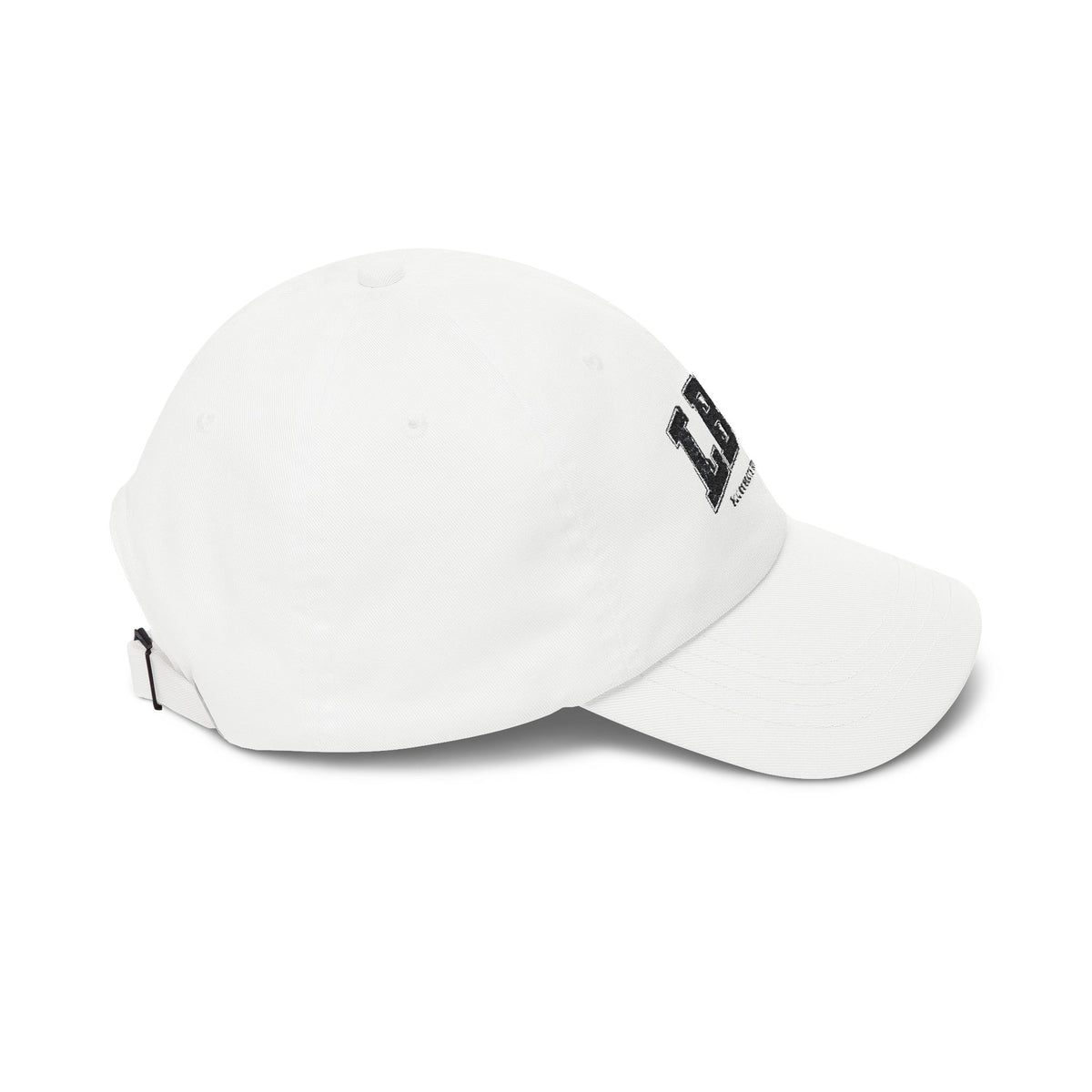 LBW Embroidered Dad Cap — Classic White Baseball Hat