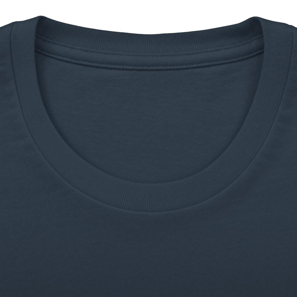 Classical Statue Graphic Tee — Subtle Beige Sculpture Chest & Back Print