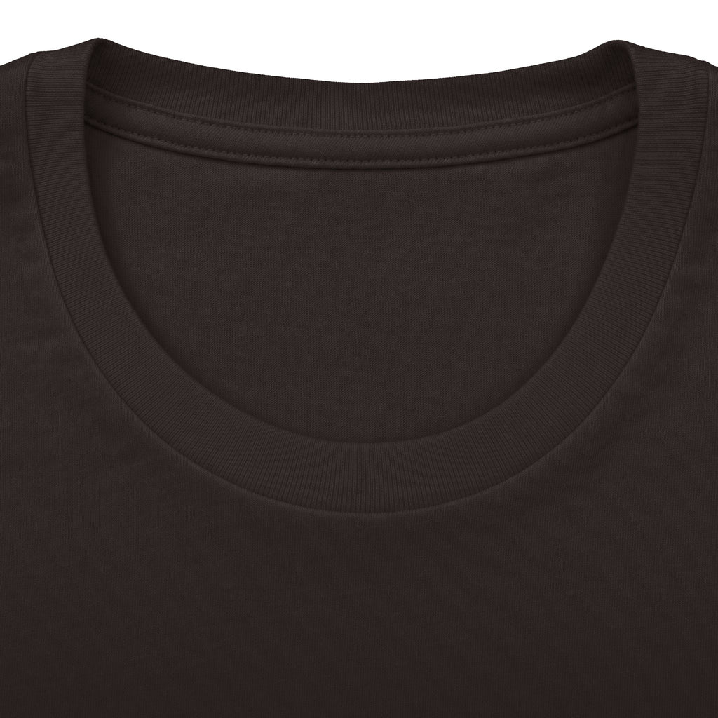 Classical Statue Graphic Tee — Subtle Beige Sculpture Chest & Back Print