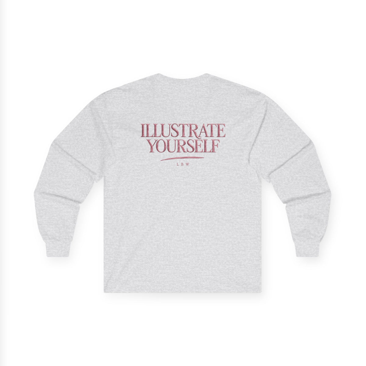 Illustrate Yourself Long Sleeve Tee — Minimal LBW Logo Cotton Shirt