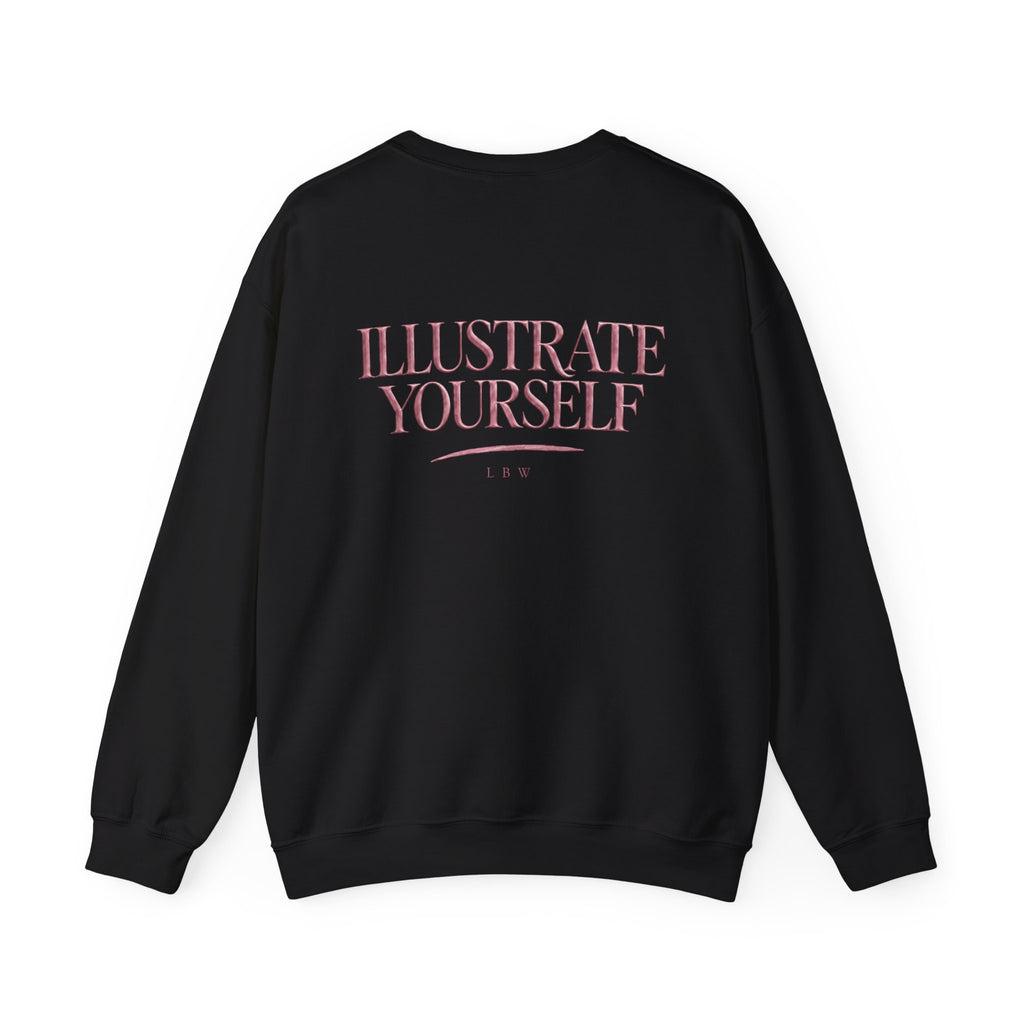 Illustrate Yourself Crewneck Sweatshirt – LBW Minimal Graphic Crew