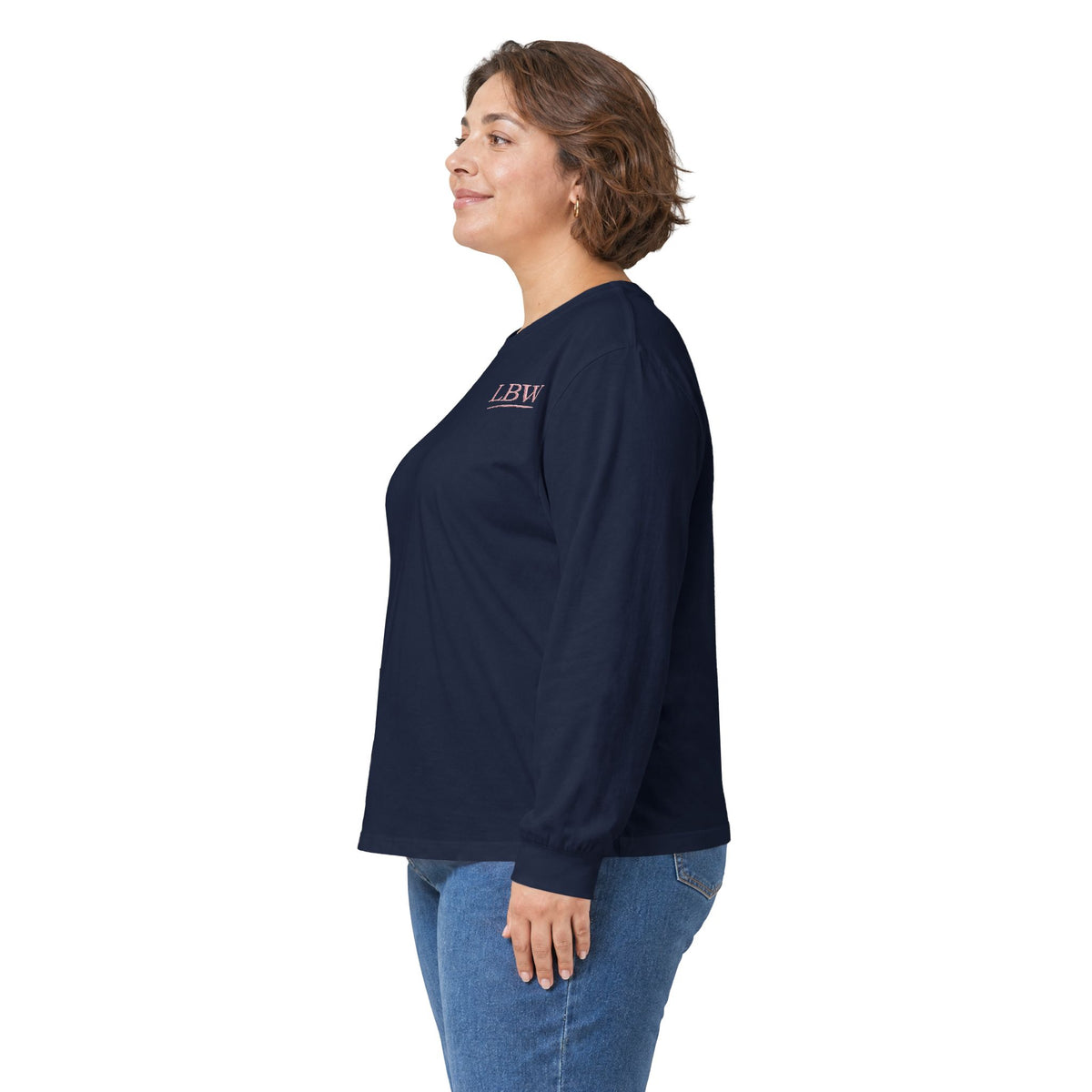 Illustrate Yourself Long Sleeve Tee — Minimal LBW Logo Cotton Shirt