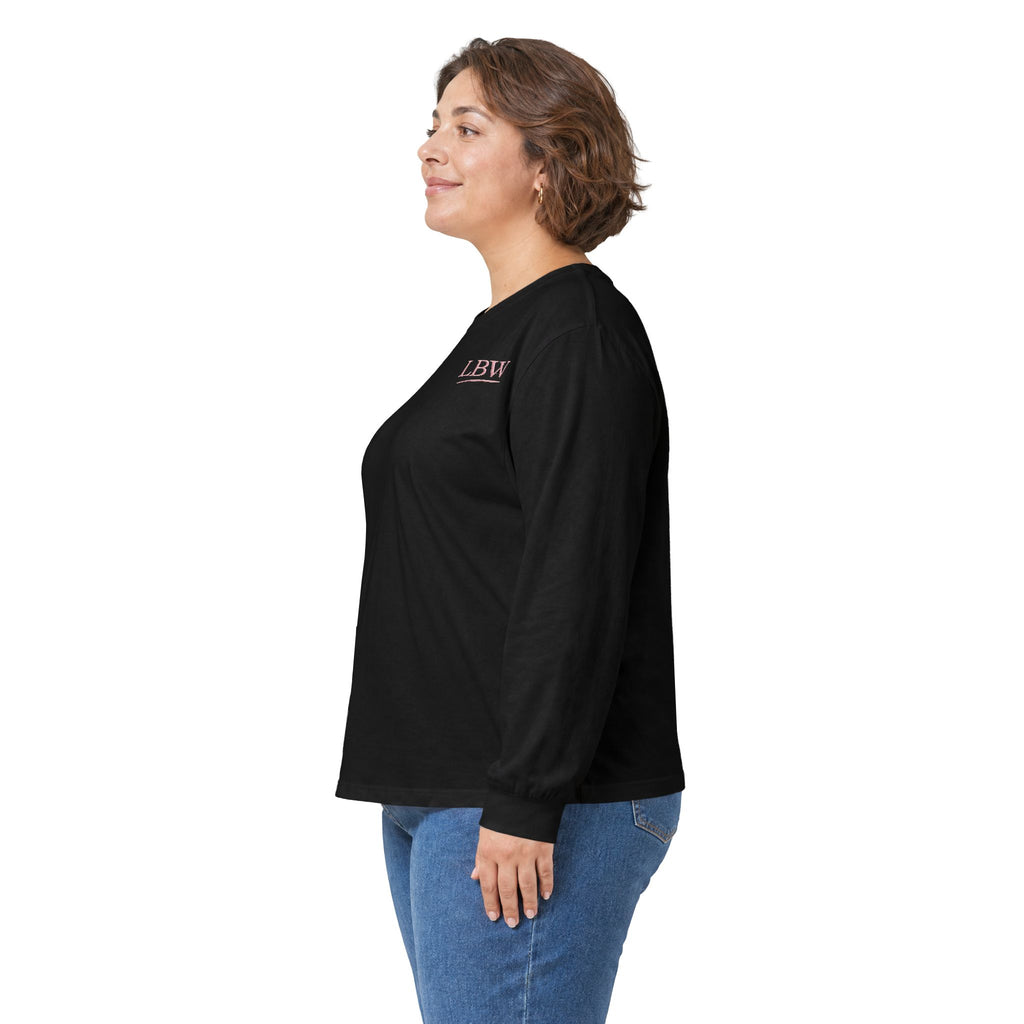 Illustrate Yourself Long Sleeve Tee — Minimal LBW Logo Cotton Shirt