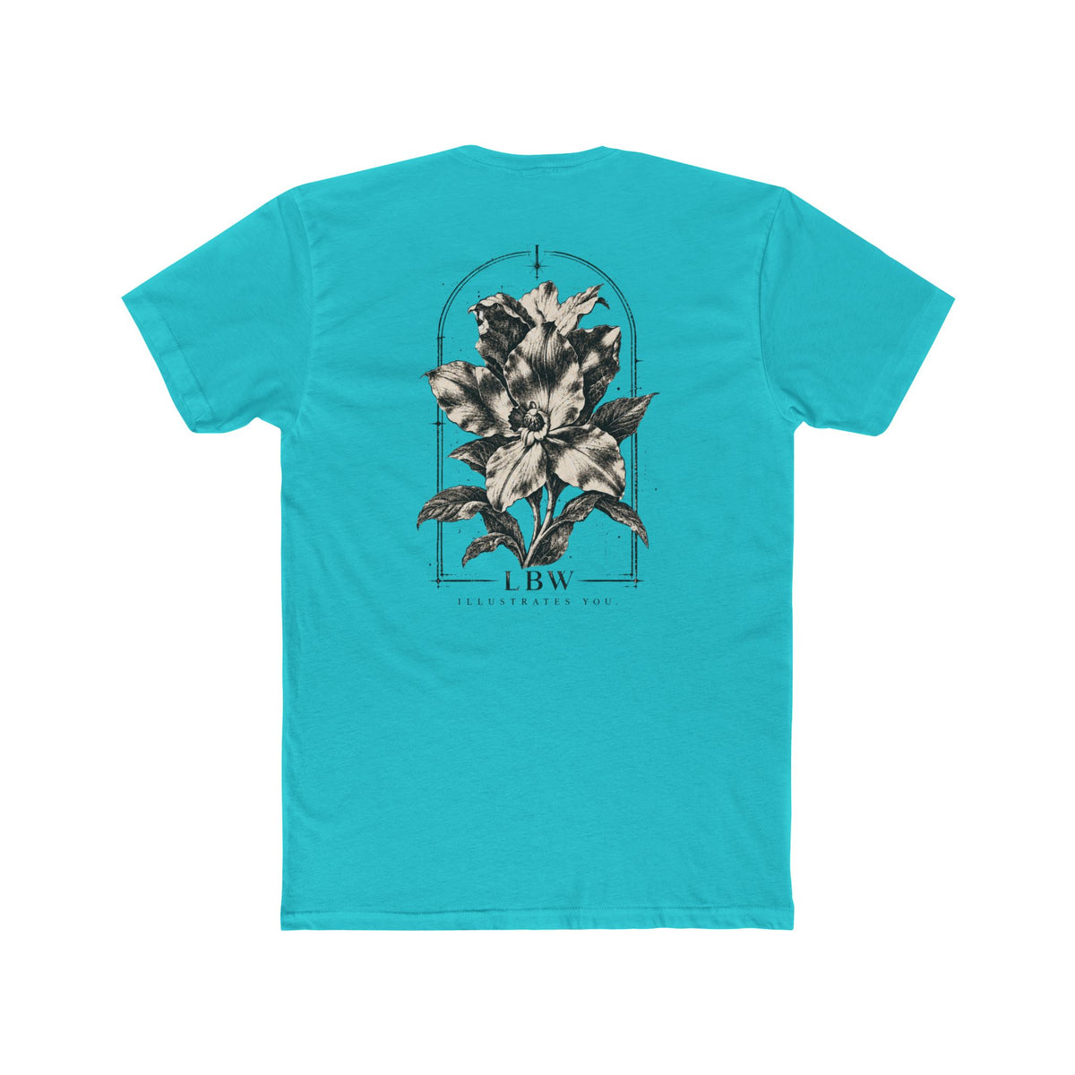 Floral Arch Tee — LBW Vintage Botanical Graphic T-Shirt