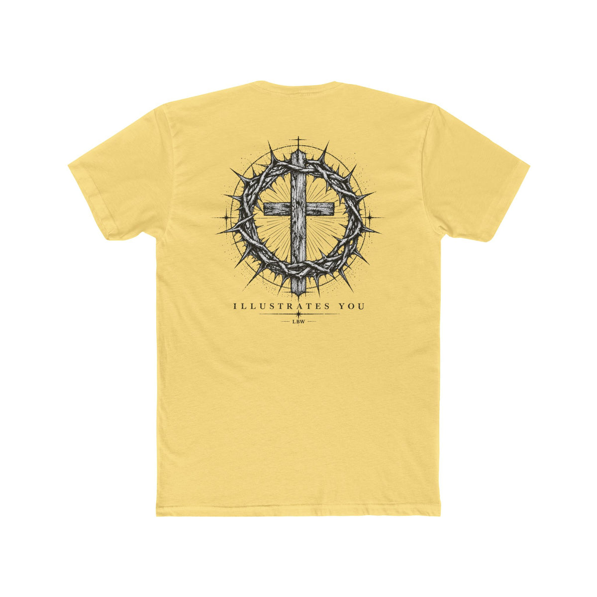 Christian Cross T-Shirt — Crown of Thorns Graphic Tee (ILLUSTRATES YOU)