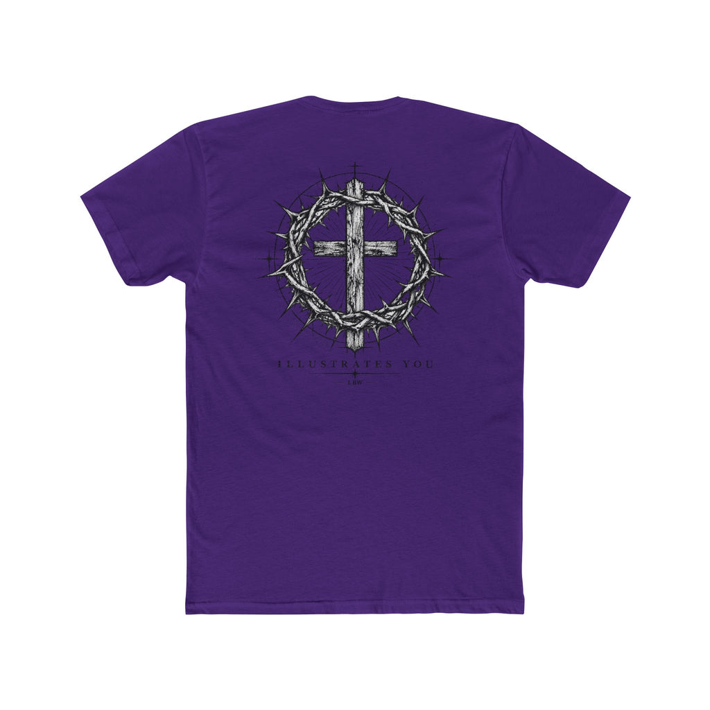 Christian Cross T-Shirt — Crown of Thorns Graphic Tee (ILLUSTRATES YOU)