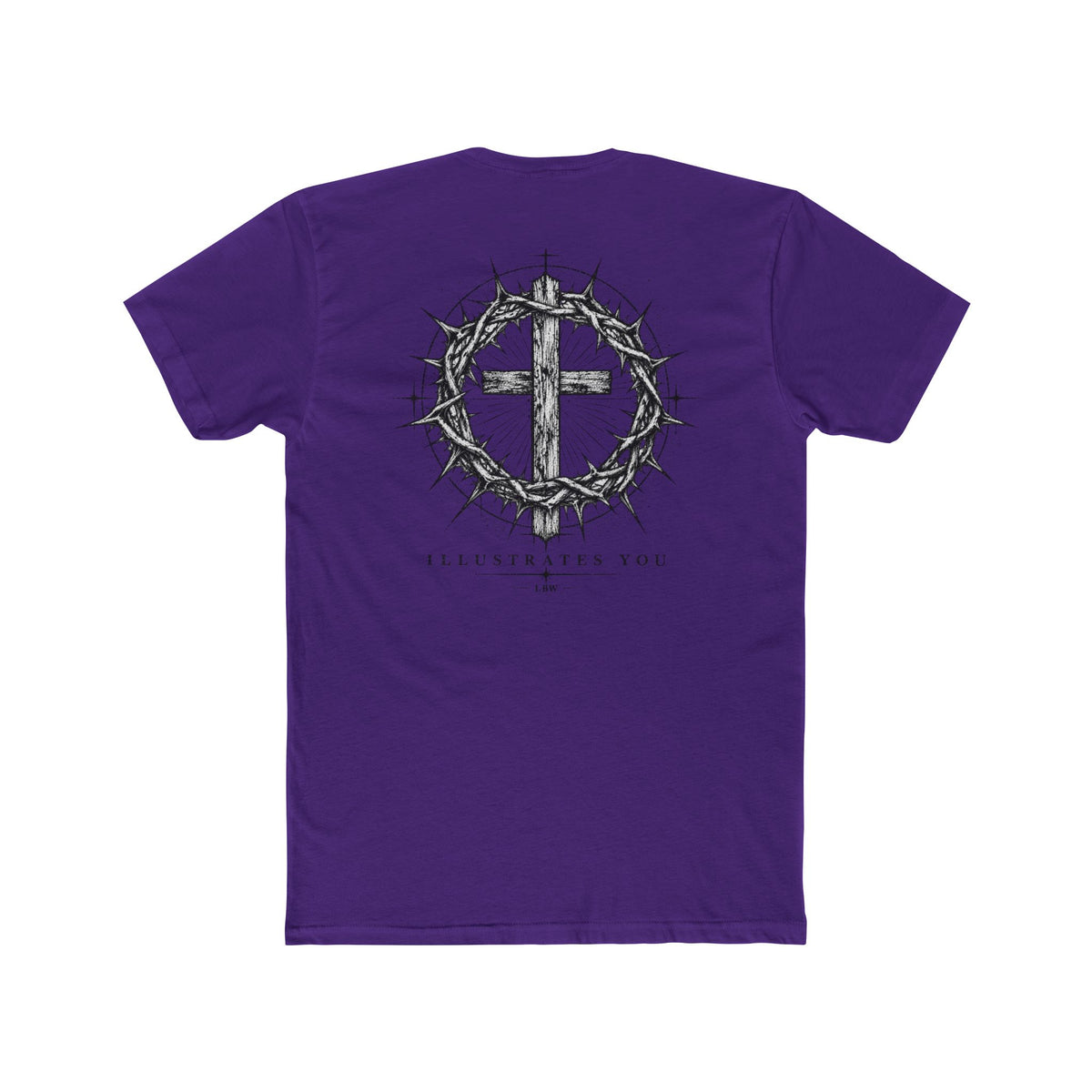 Christian Cross T-Shirt — Crown of Thorns Graphic Tee (ILLUSTRATES YOU)