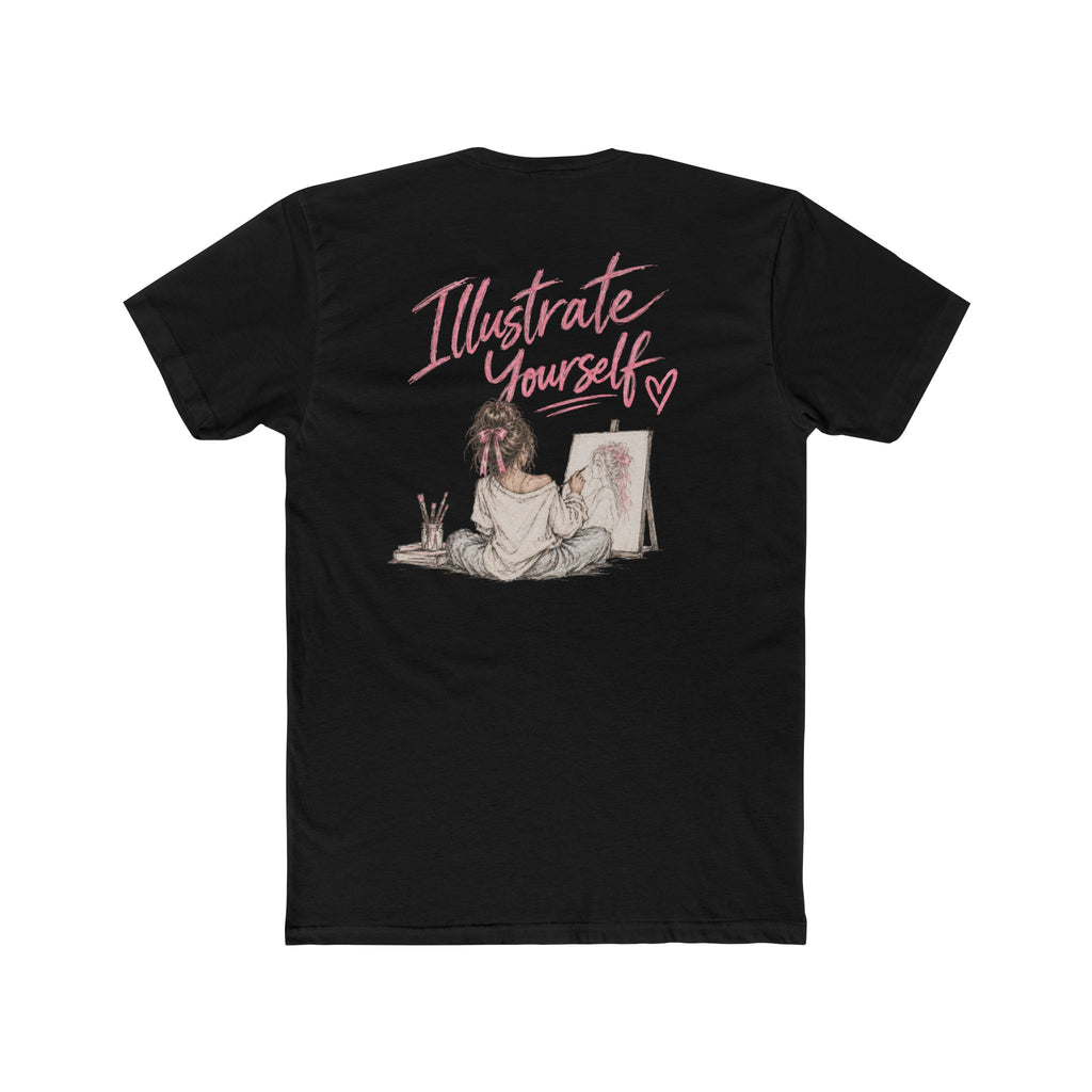 Illustrate Yourself T-Shirt — Artistic Girl Sketch Tee ("LBW")