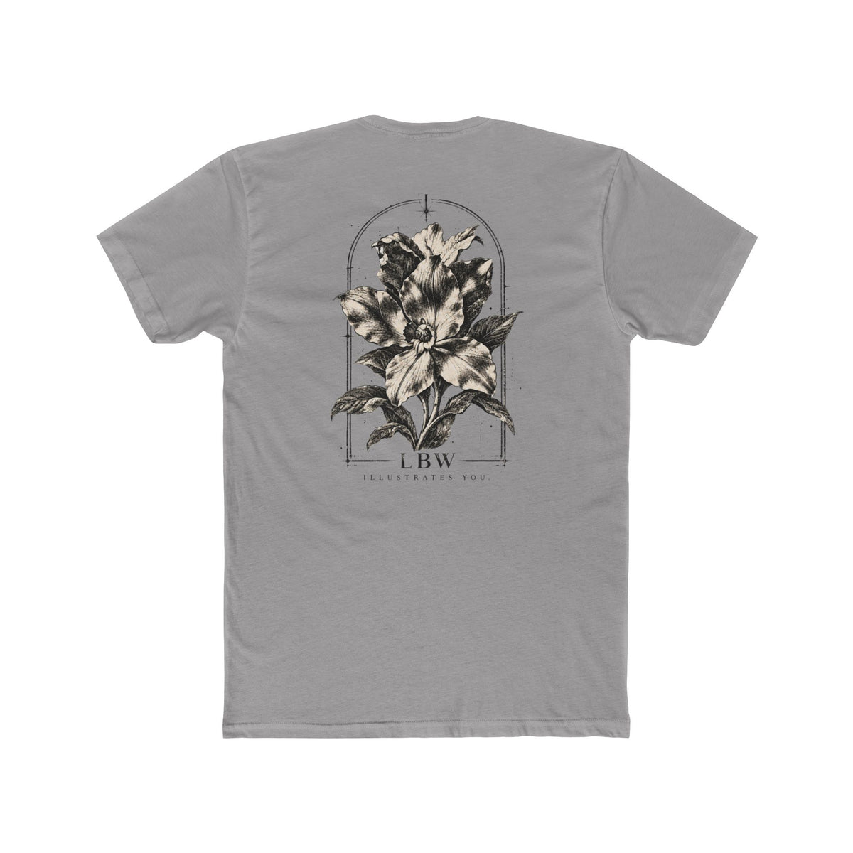 Floral Arch Tee — LBW Vintage Botanical Graphic T-Shirt