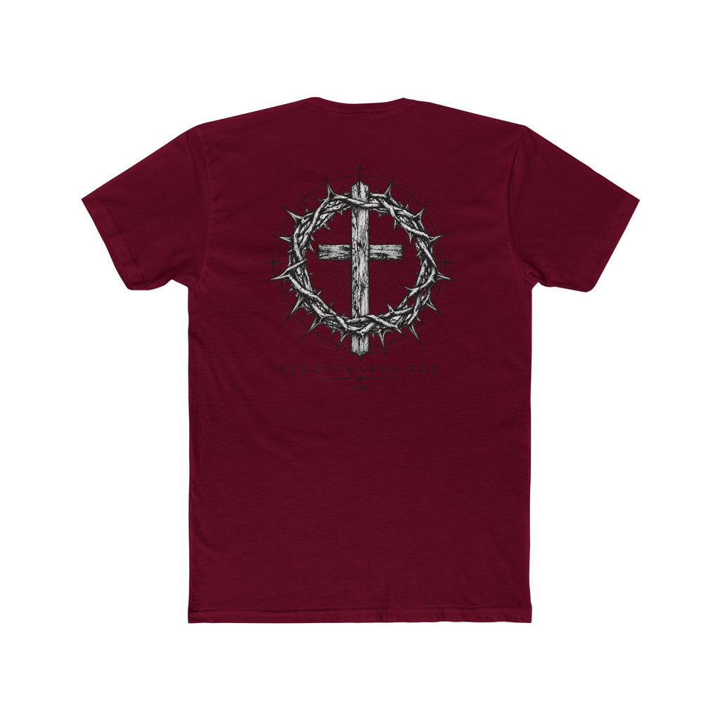 Christian Cross T-Shirt — Crown of Thorns Graphic Tee (ILLUSTRATES YOU)