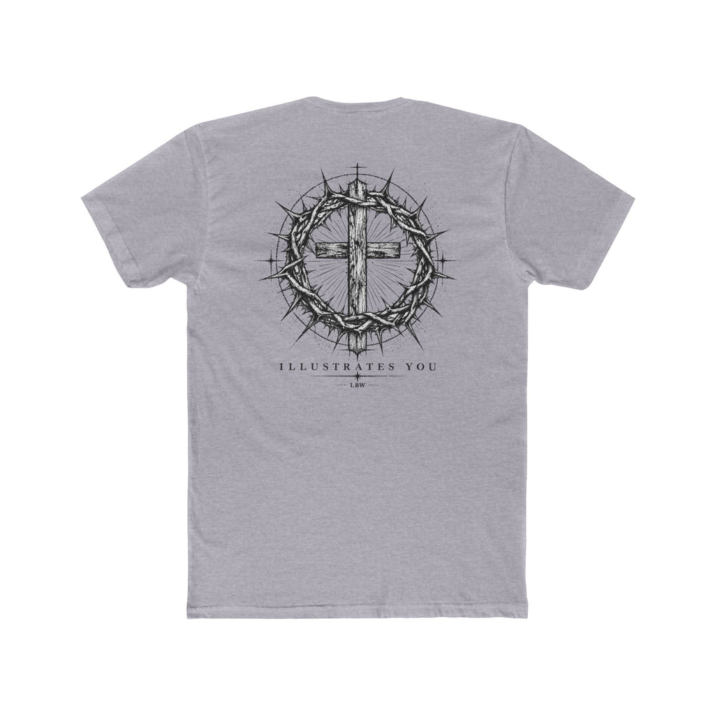 Christian Cross T-Shirt — Crown of Thorns Graphic Tee (ILLUSTRATES YOU)