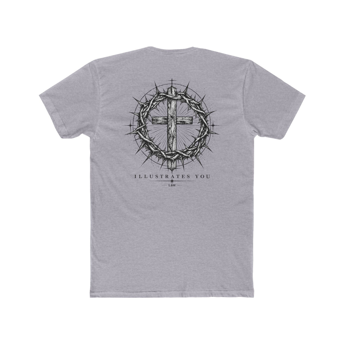 Christian Cross T-Shirt — Crown of Thorns Graphic Tee (ILLUSTRATES YOU)