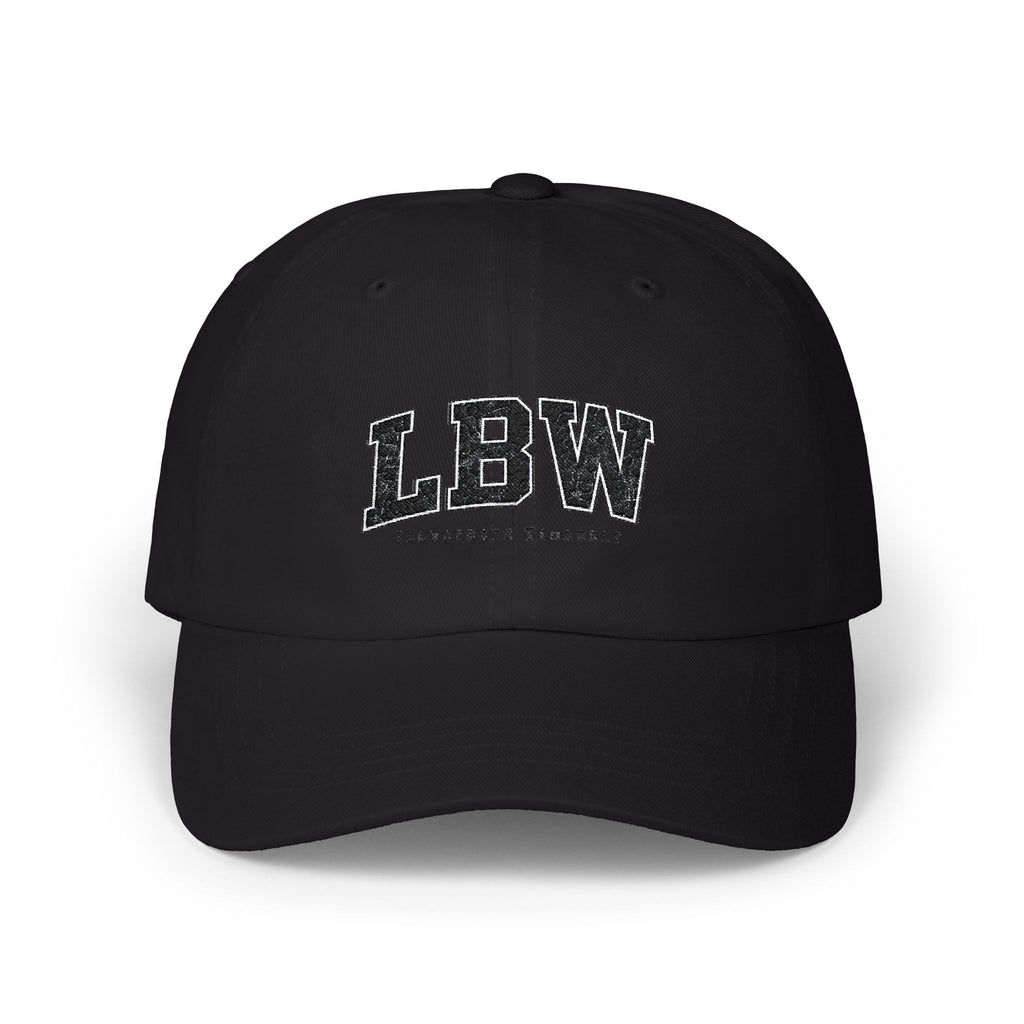 LBW Embroidered Dad Cap — Classic White Baseball Hat