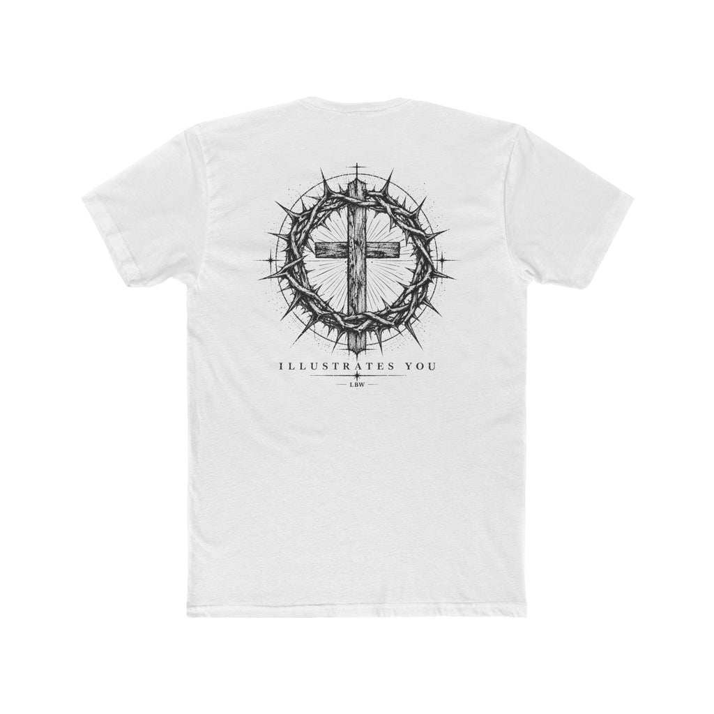 Christian Cross T-Shirt — Crown of Thorns Graphic Tee (ILLUSTRATES YOU)