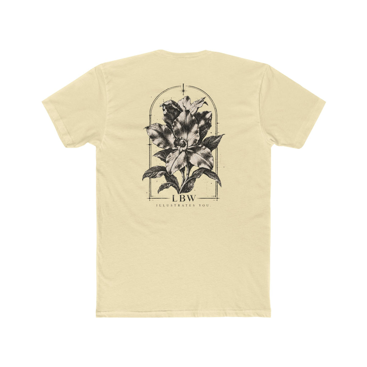 Floral Arch Tee — LBW Vintage Botanical Graphic T-Shirt