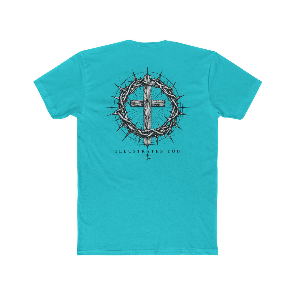 Christian Cross T-Shirt — Crown of Thorns Graphic Tee (ILLUSTRATES YOU)