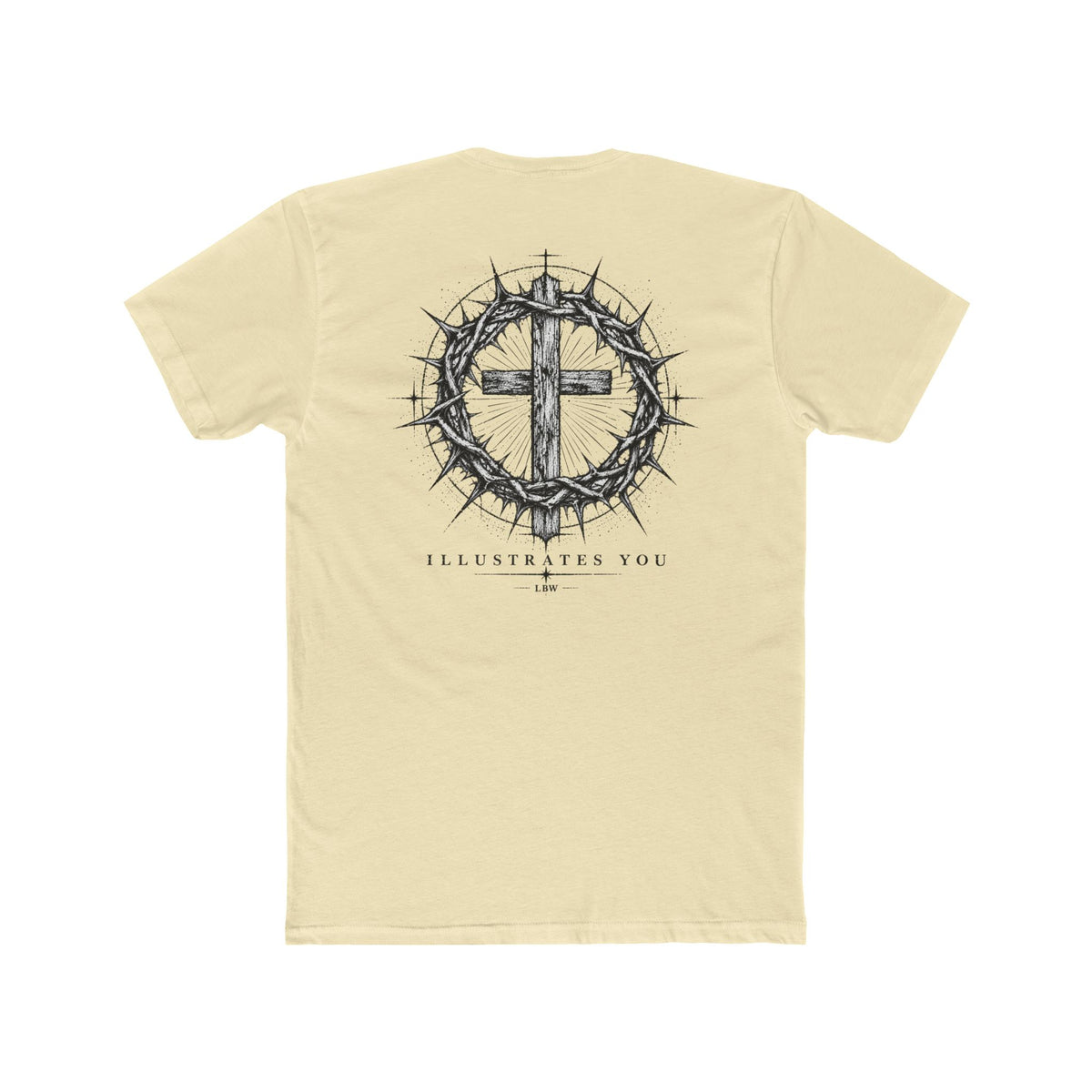 Christian Cross T-Shirt — Crown of Thorns Graphic Tee (ILLUSTRATES YOU)