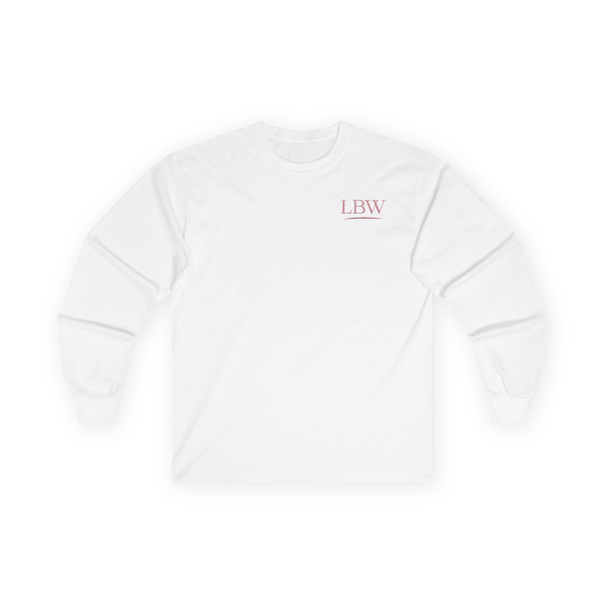 Illustrate Yourself Long Sleeve Tee — Minimal LBW Logo Cotton Shirt