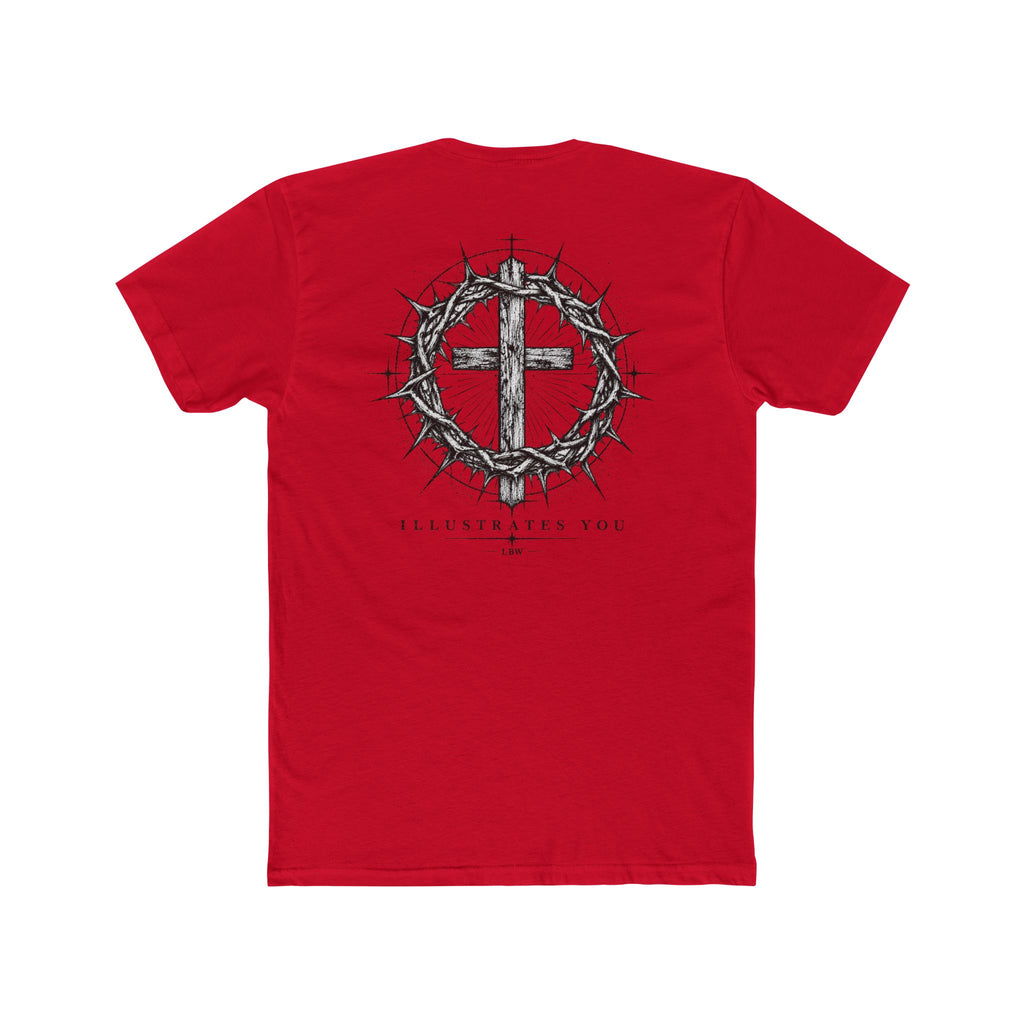 Christian Cross T-Shirt — Crown of Thorns Graphic Tee (ILLUSTRATES YOU)