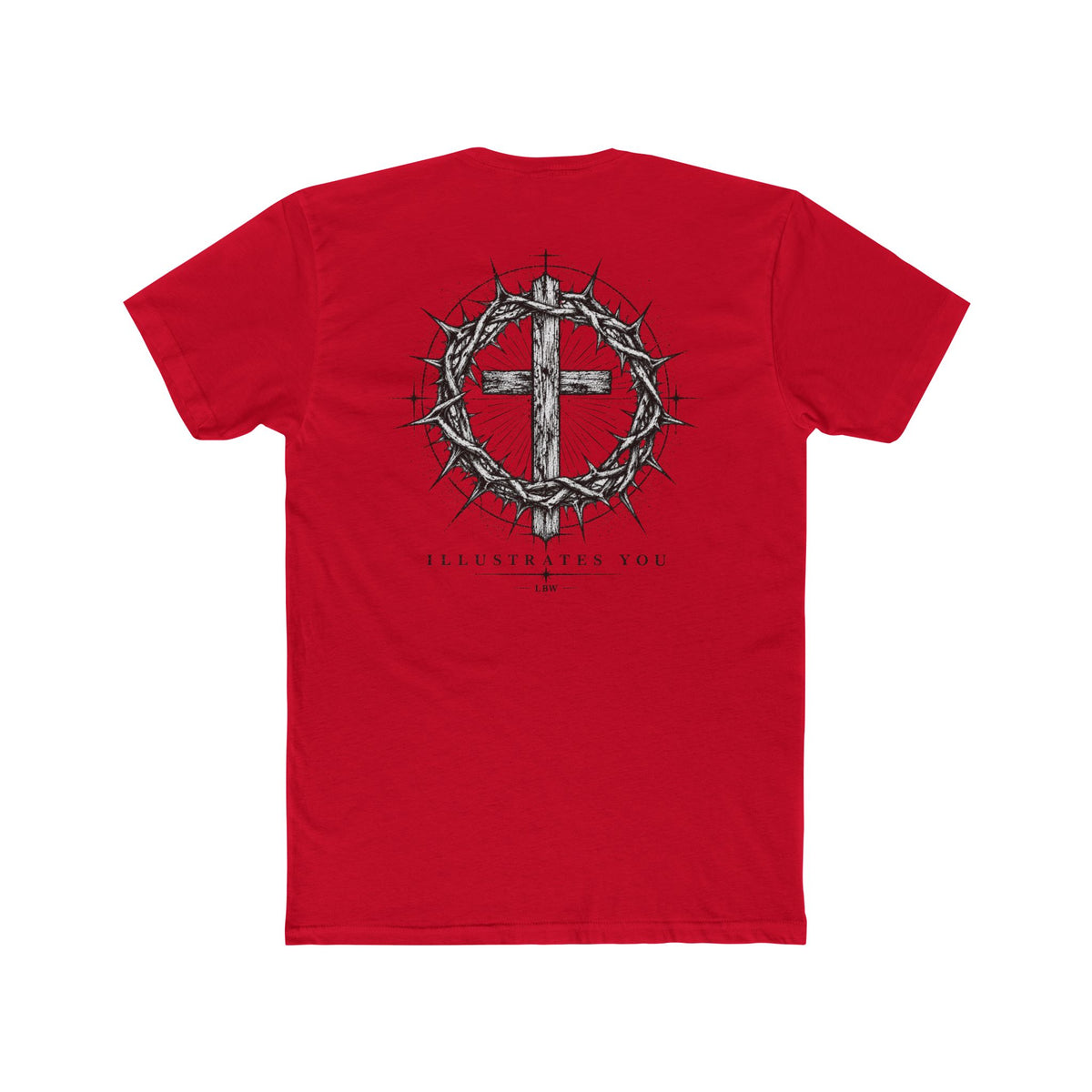 Christian Cross T-Shirt — Crown of Thorns Graphic Tee (ILLUSTRATES YOU)