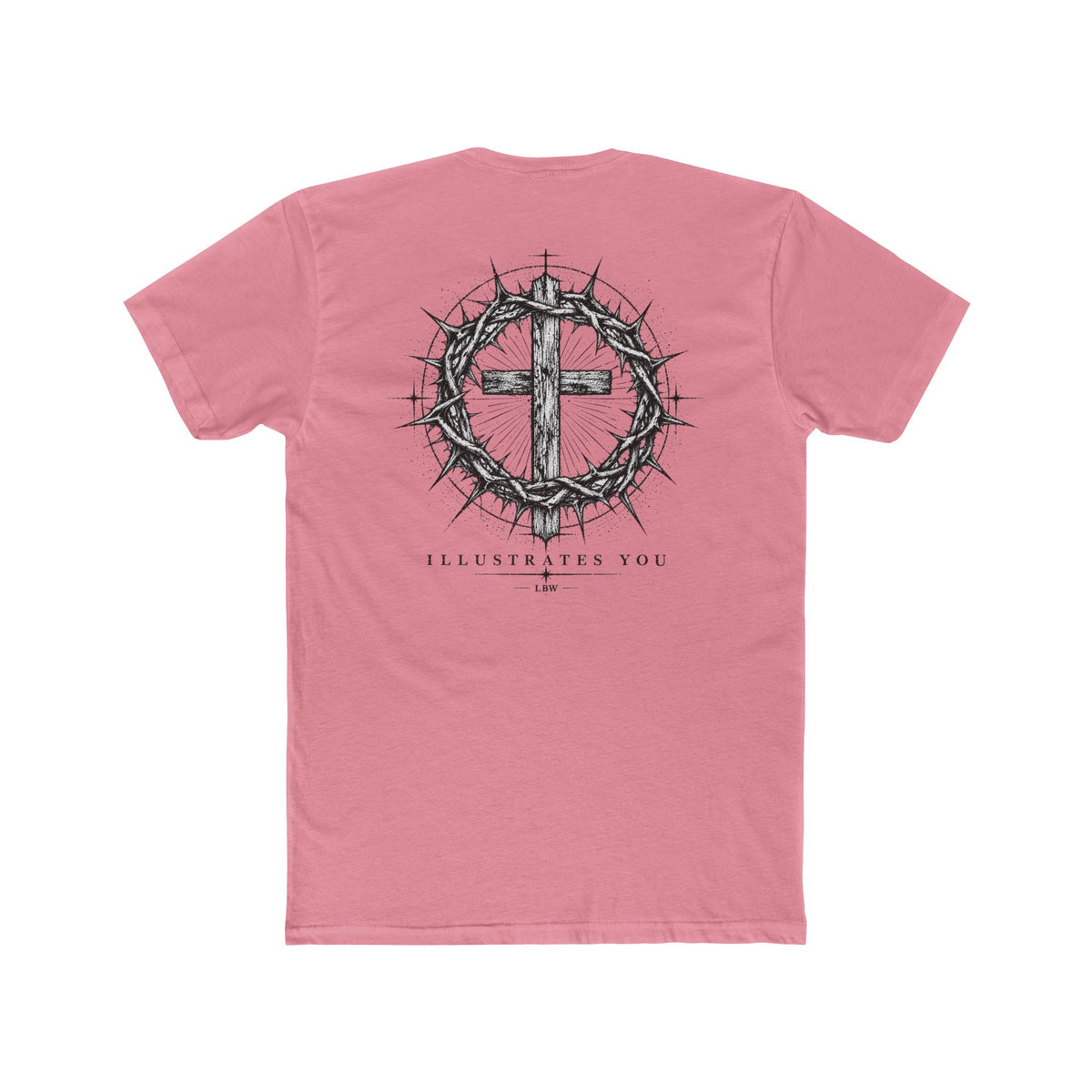 Christian Cross T-Shirt — Crown of Thorns Graphic Tee (ILLUSTRATES YOU)