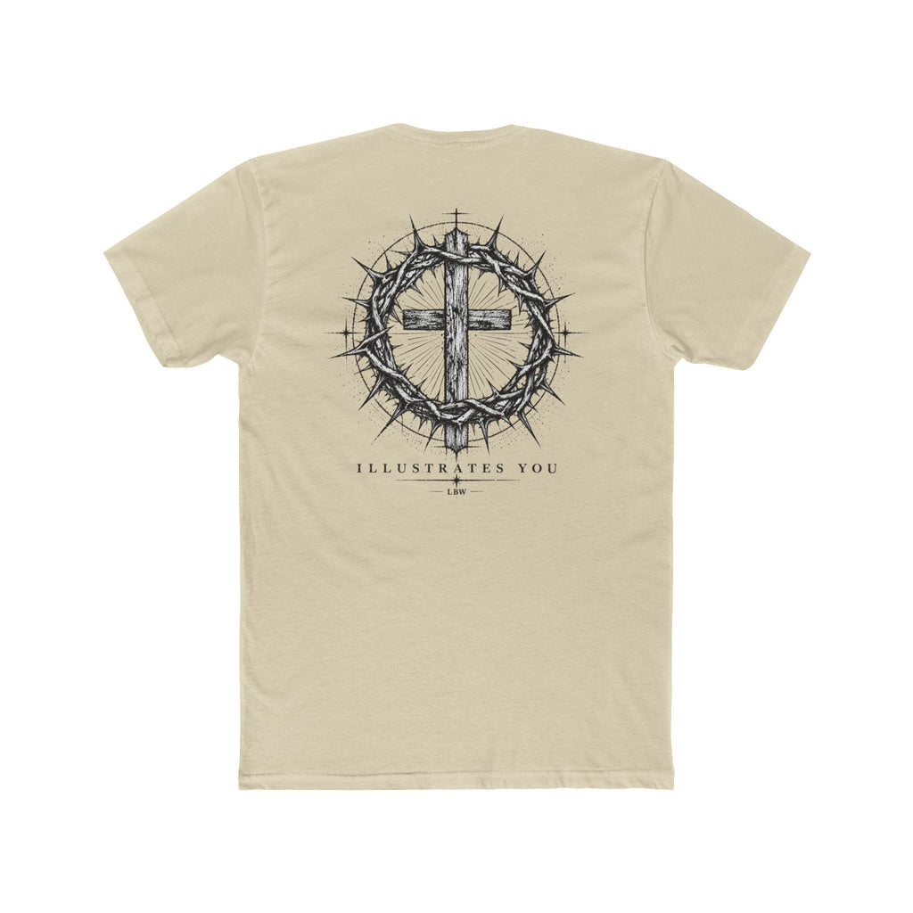Christian Cross T-Shirt — Crown of Thorns Graphic Tee (ILLUSTRATES YOU)