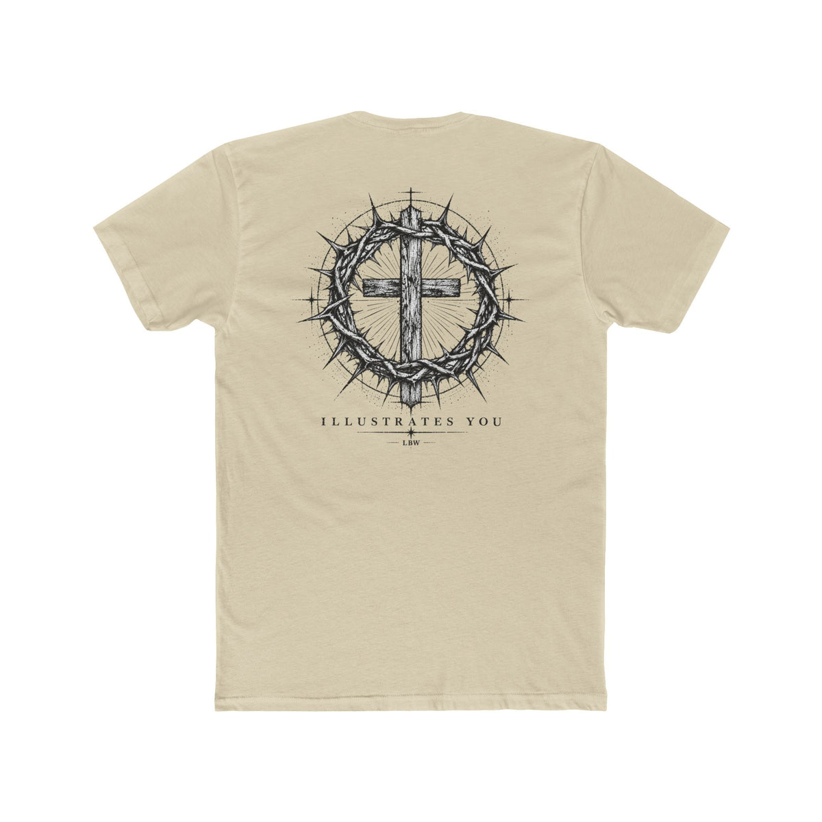 Christian Cross T-Shirt — Crown of Thorns Graphic Tee (ILLUSTRATES YOU)