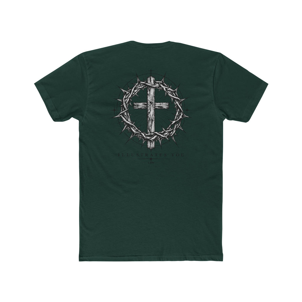 Christian Cross T-Shirt — Crown of Thorns Graphic Tee (ILLUSTRATES YOU)