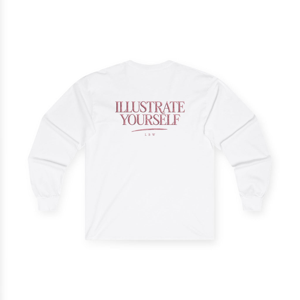 Illustrate Yourself Long Sleeve Tee — Minimal LBW Logo Cotton Shirt