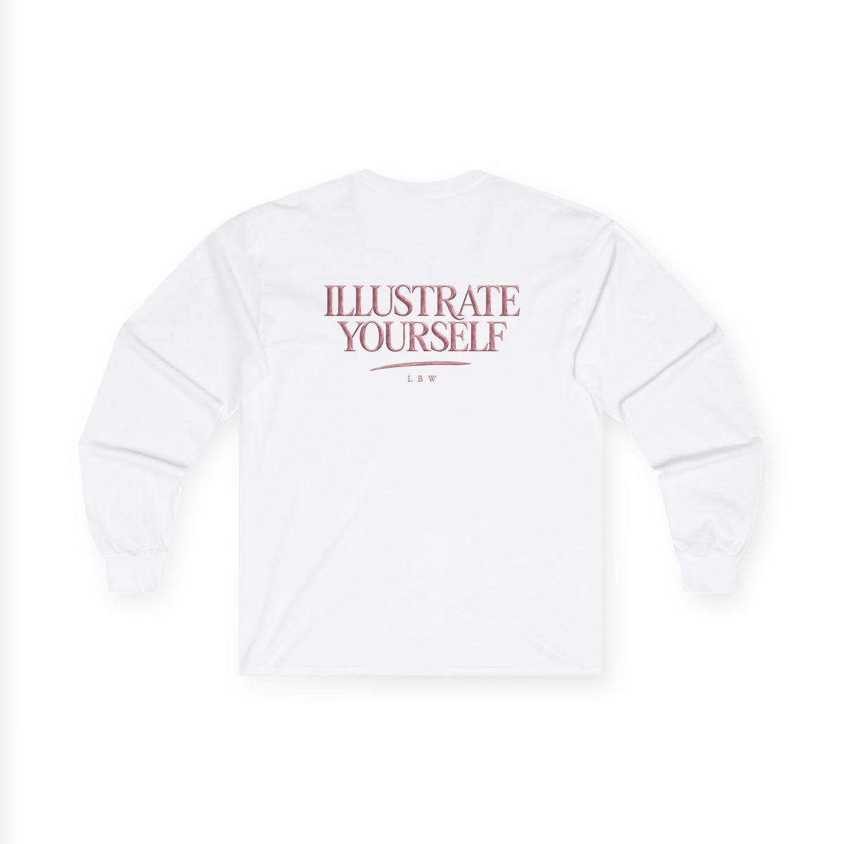 Illustrate Yourself Long Sleeve Tee — Minimal LBW Logo Cotton Shirt