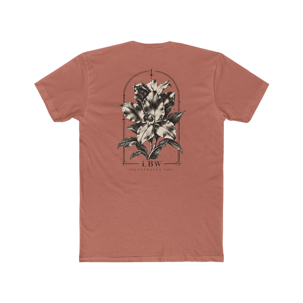 Floral Arch Tee — LBW Vintage Botanical Graphic T-Shirt